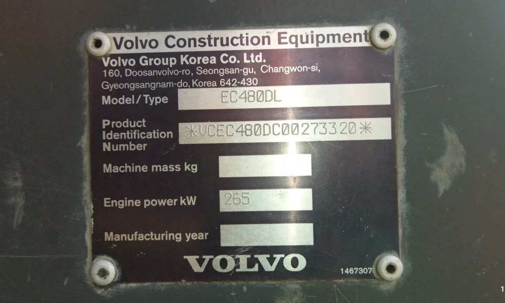 Volvo EC480DL Excavator