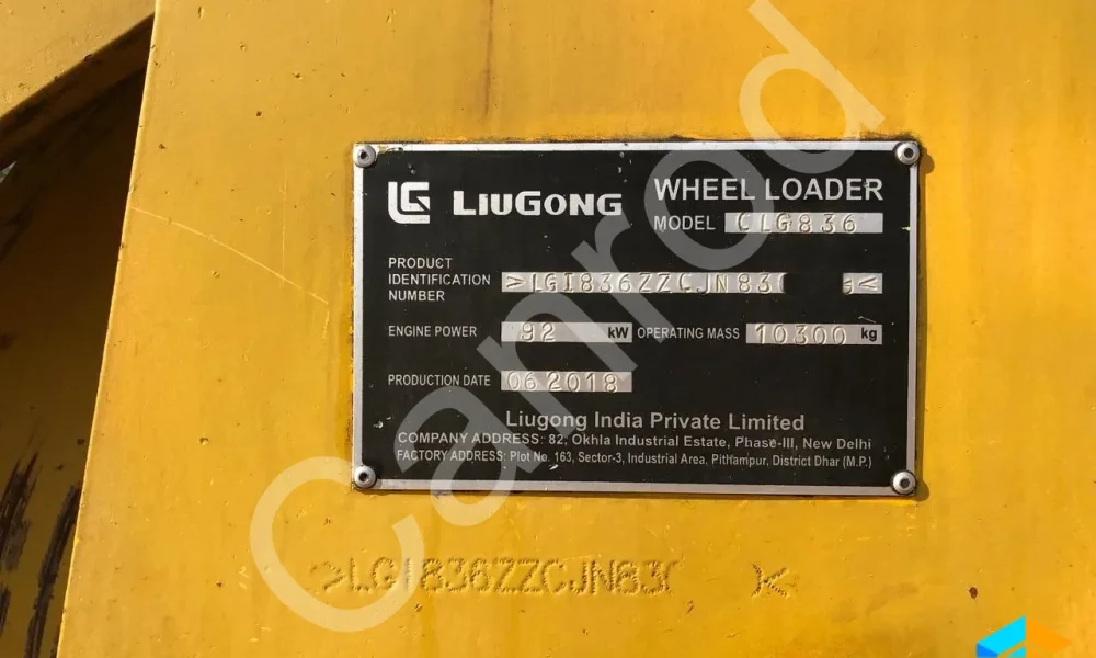 Liugong CLG836 Wheel Loader