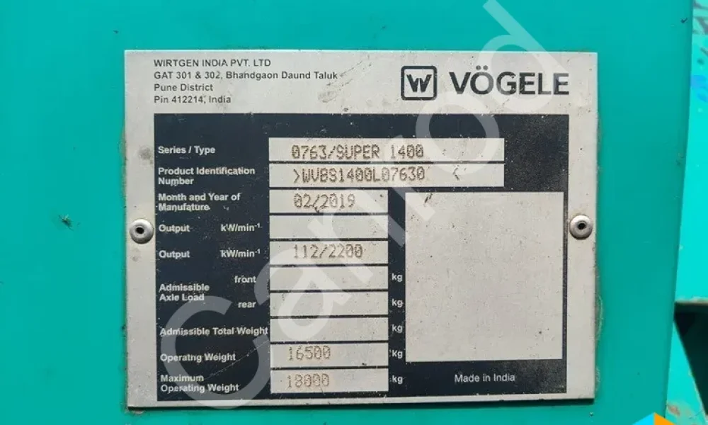 Wirtgen Super 1400 Paver