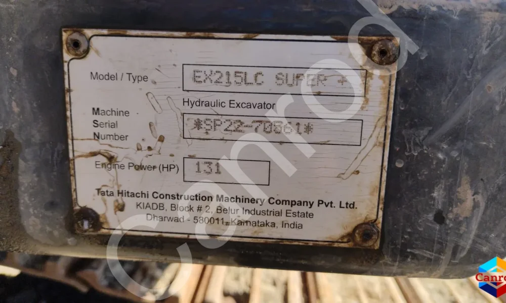 Tata Hitachi EX215LC Excavator Long Reach