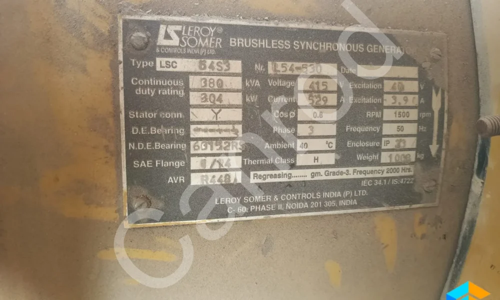 Caterpillar 380KVA DG Set