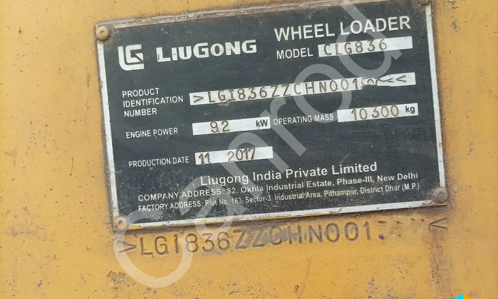 Liugong CLG836 Wheel Loader