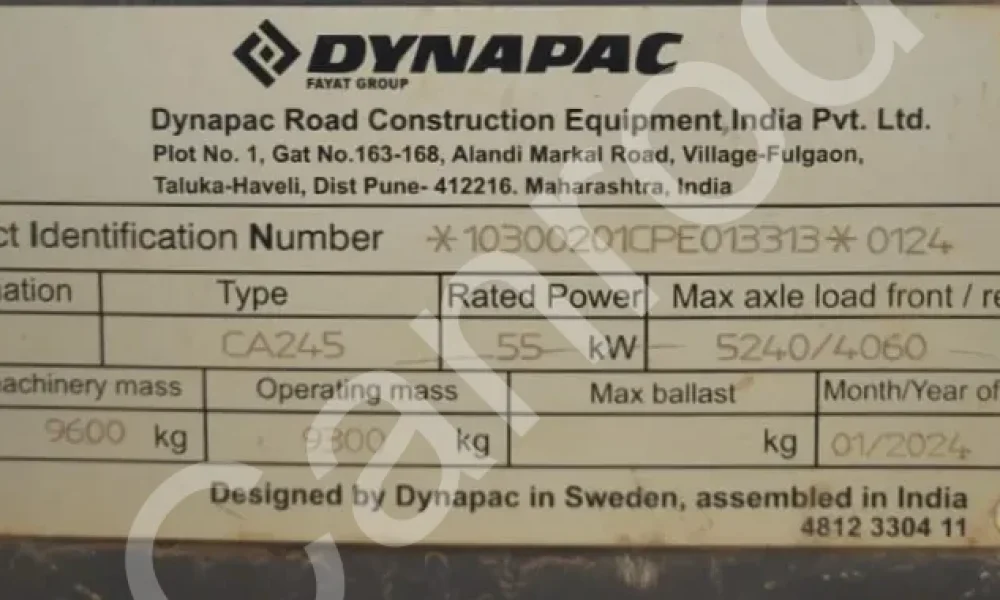 Dynapac CA245 Soil Compactor