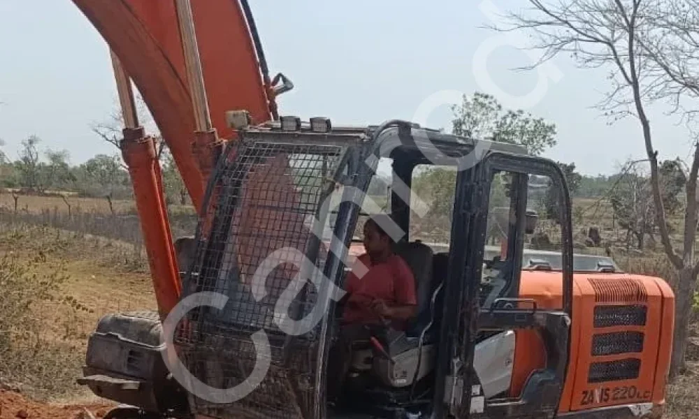 Tata Hitachi ZX220 Excavator with Rock Breaker