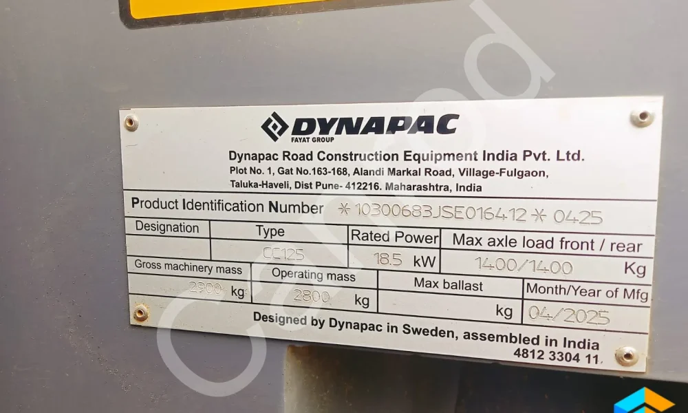 Dynapac CC125 Tandem Roller