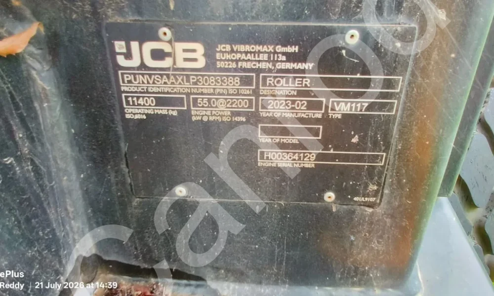 JCB VM117 Soil Compactor