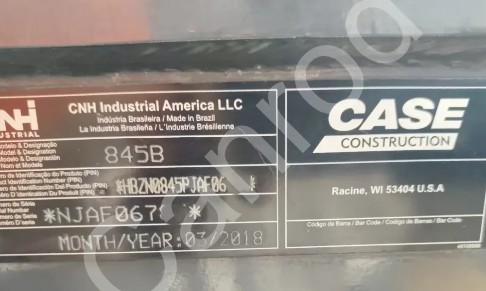 Case Construction 845B Motor Grader